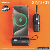 Moxom Mini Power Bank 5000mAh Μαύρο